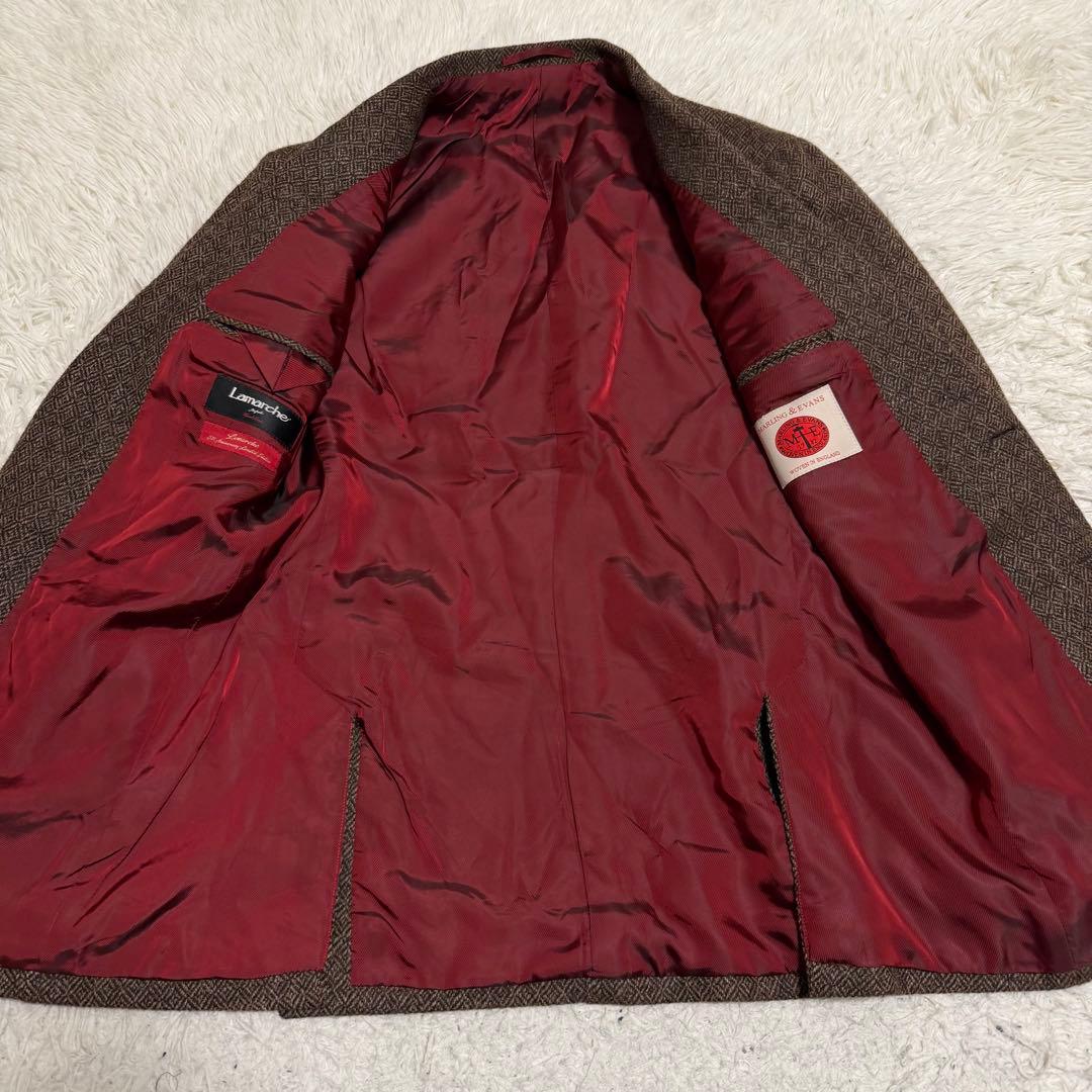 近年極美品　リングジャケット製　5周年限定　ツイードテーラードジャケット　総柄