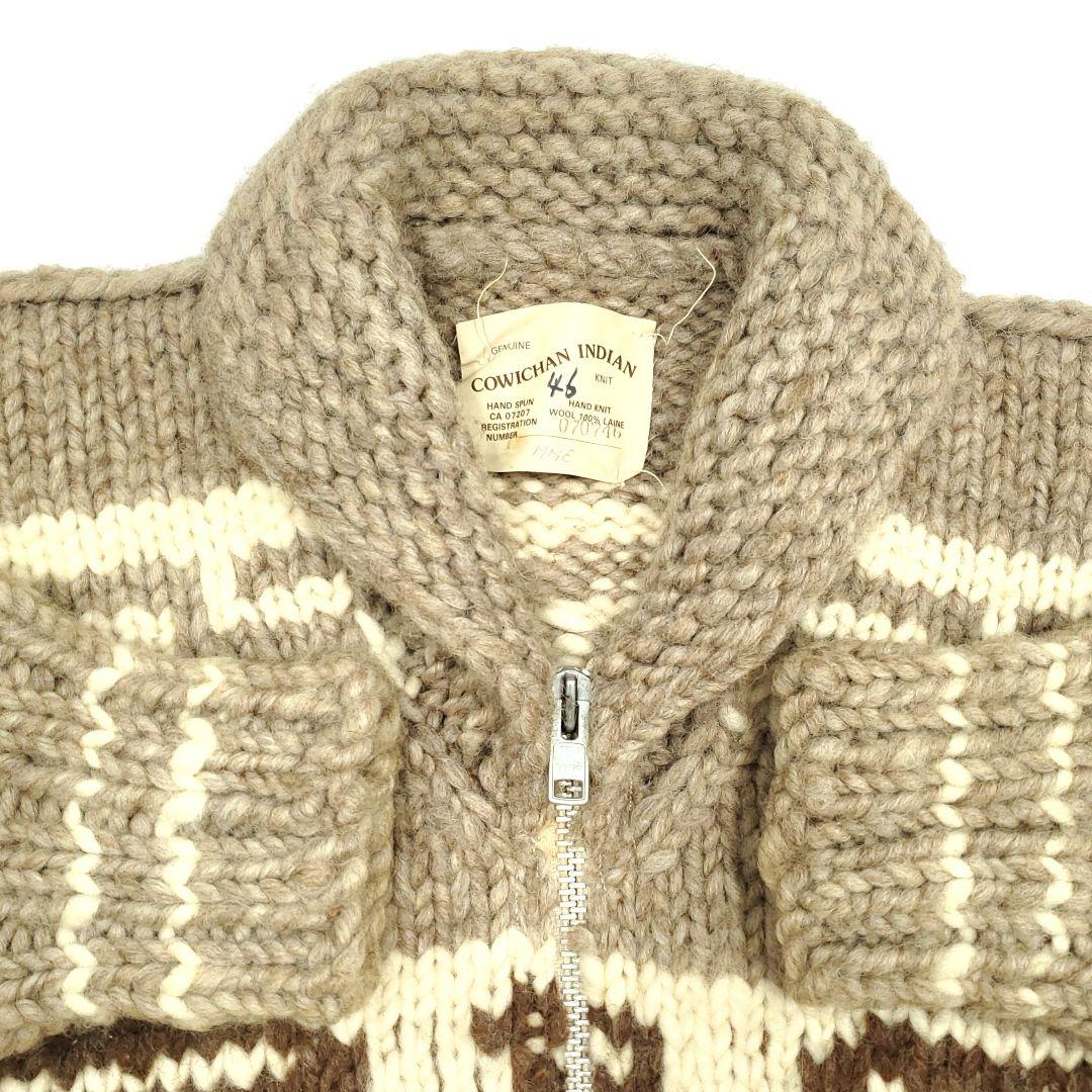 シリアルNo.◆COWICHAN INDIAN◆カナダ製カウチンセーター1129