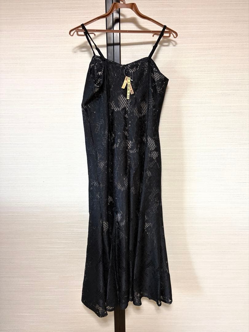 etoll. シフォンボレロ&レースキャミソール　パーティードレス S