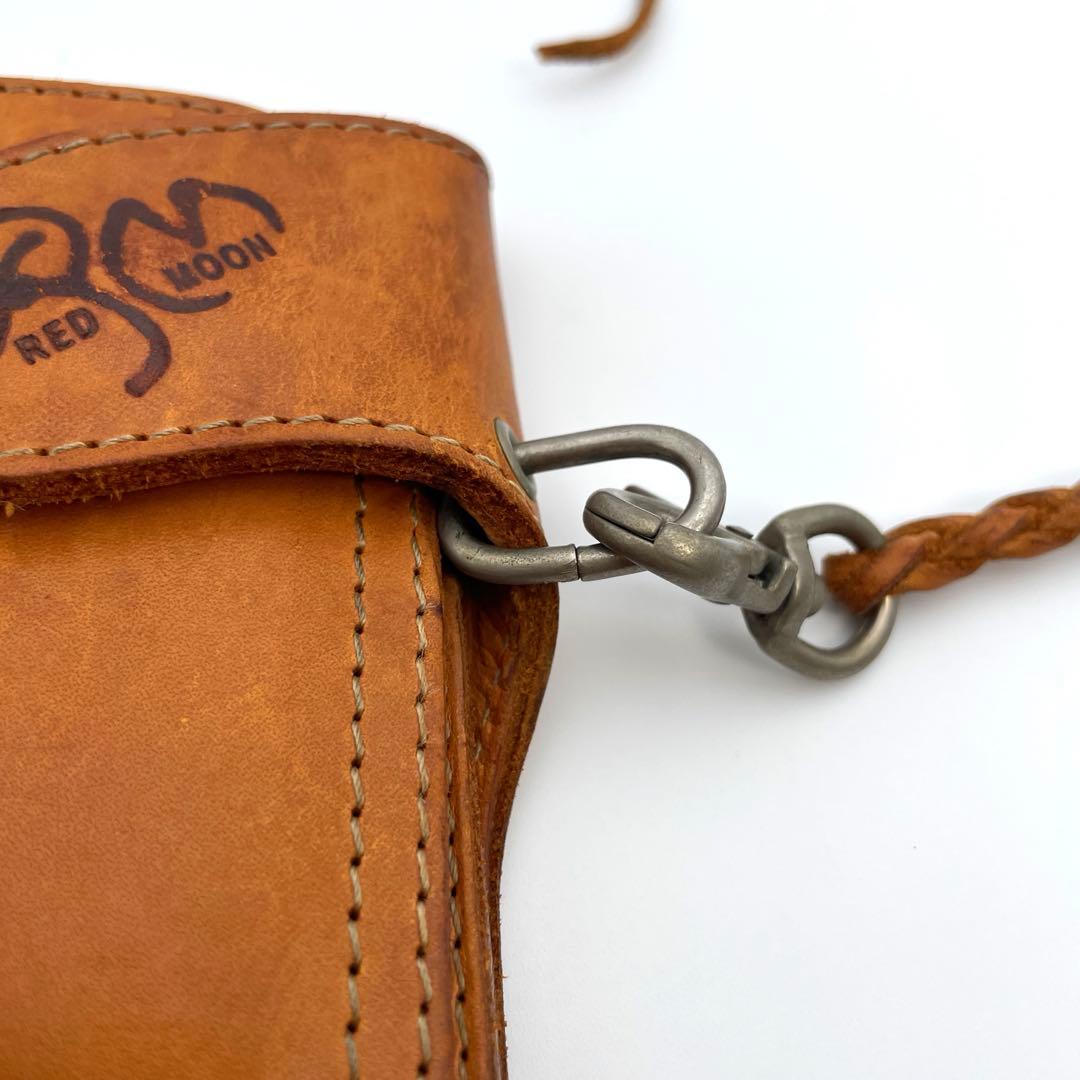 レッドムーン　長財布　チェーンウォレット　レザー
