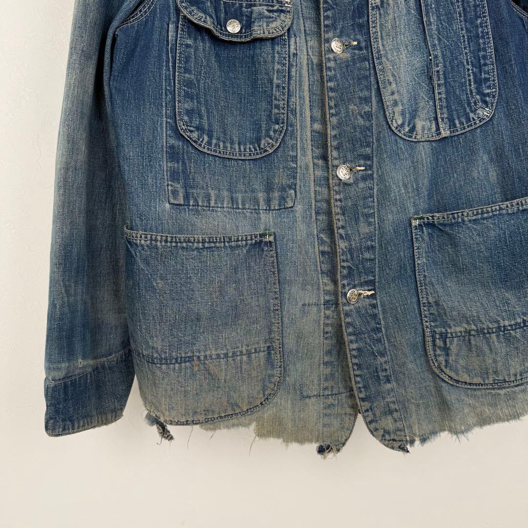 Anvil Brand 40s 50s ビンテージ ボロ デニム カバーオール