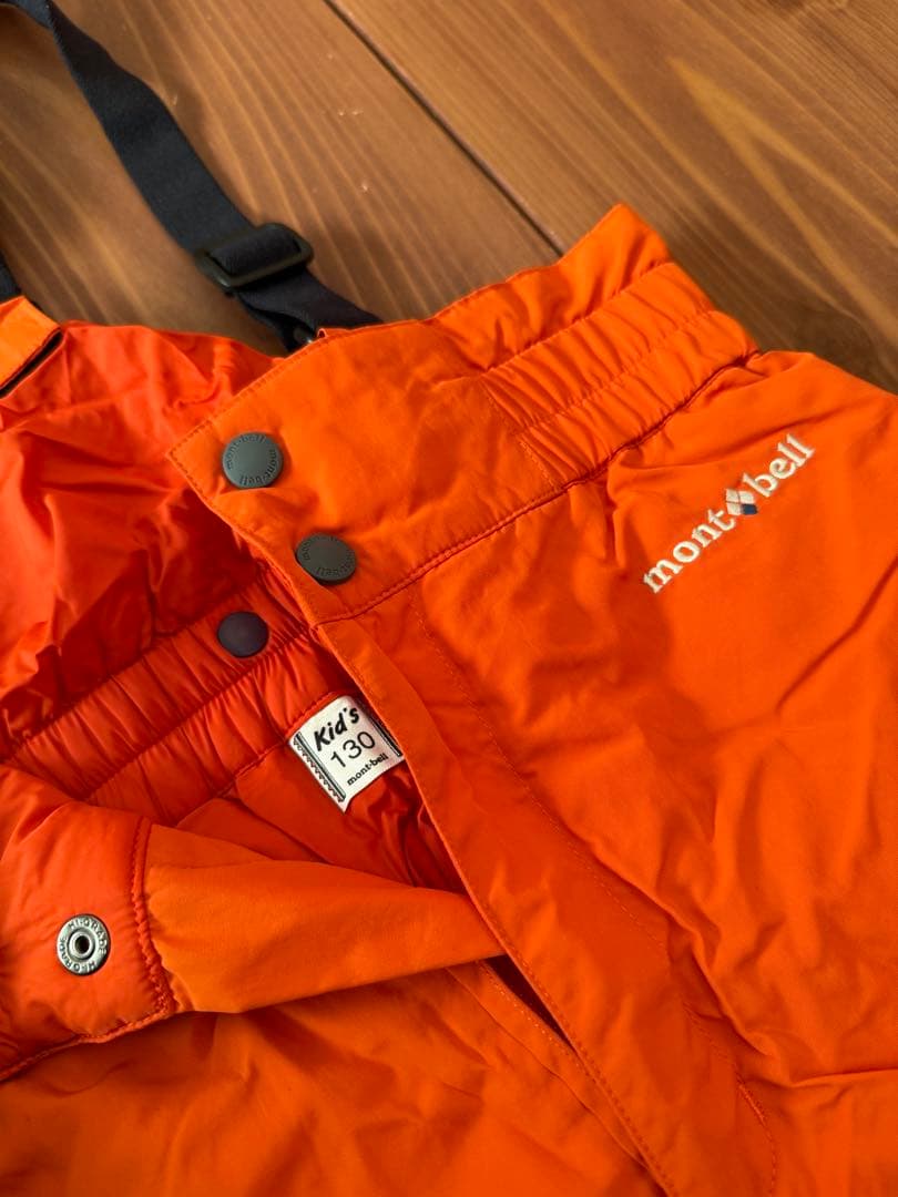 ゴーグル手袋付mont-bell 子ども用スキーウェア セット130モンベル
