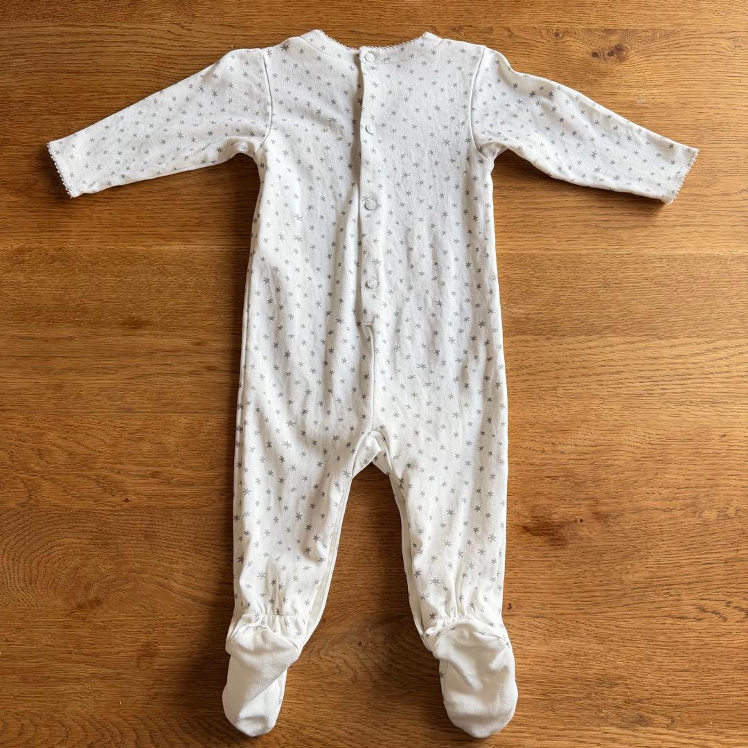 【箱あり】babyDior 星柄ロンパース＆帽子セット