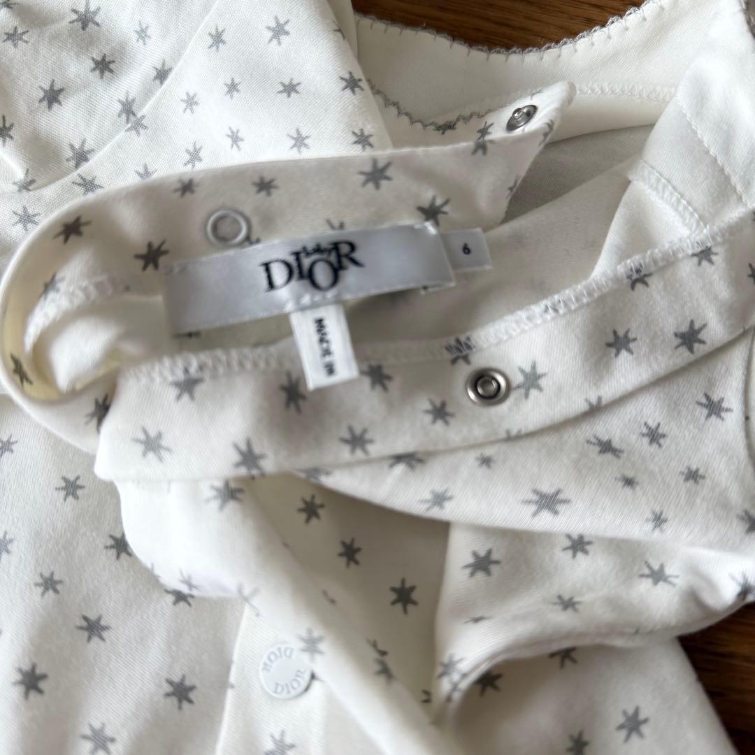 【箱あり】babyDior 星柄ロンパース＆帽子セット