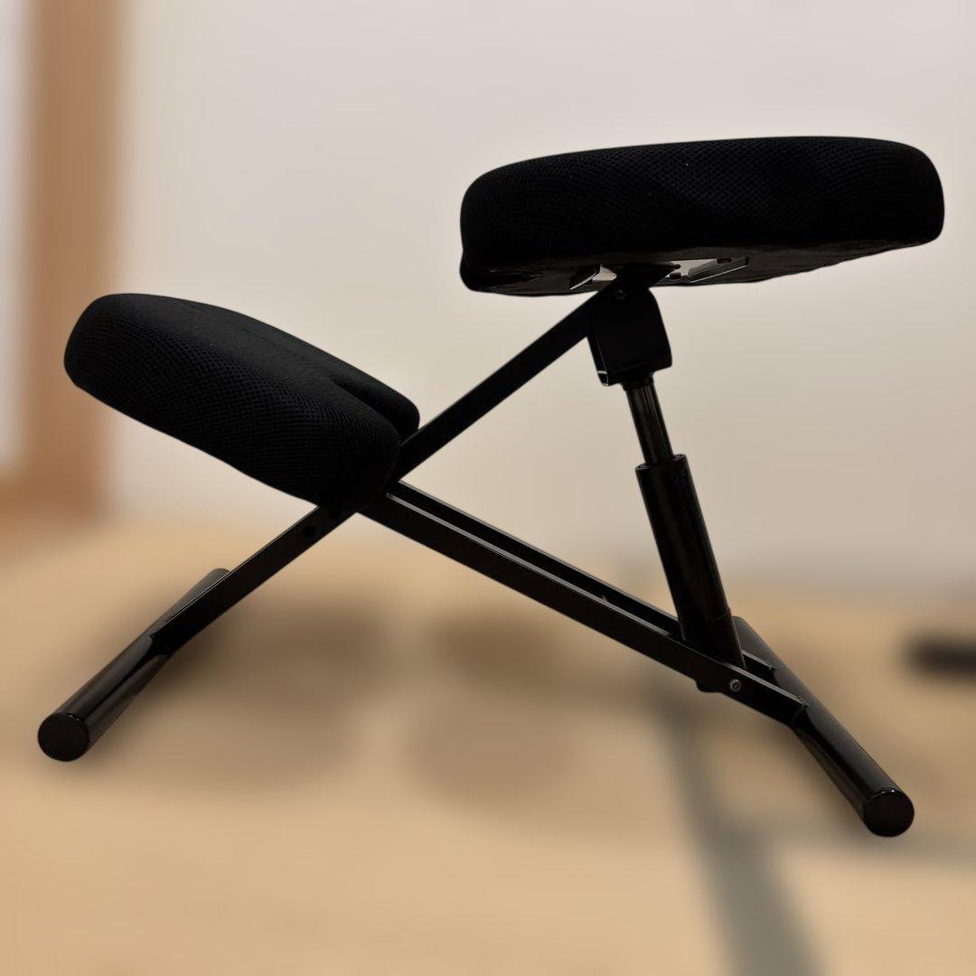 【3KeTa専用】ニトリ　姿勢矯正チェア 黒　2点