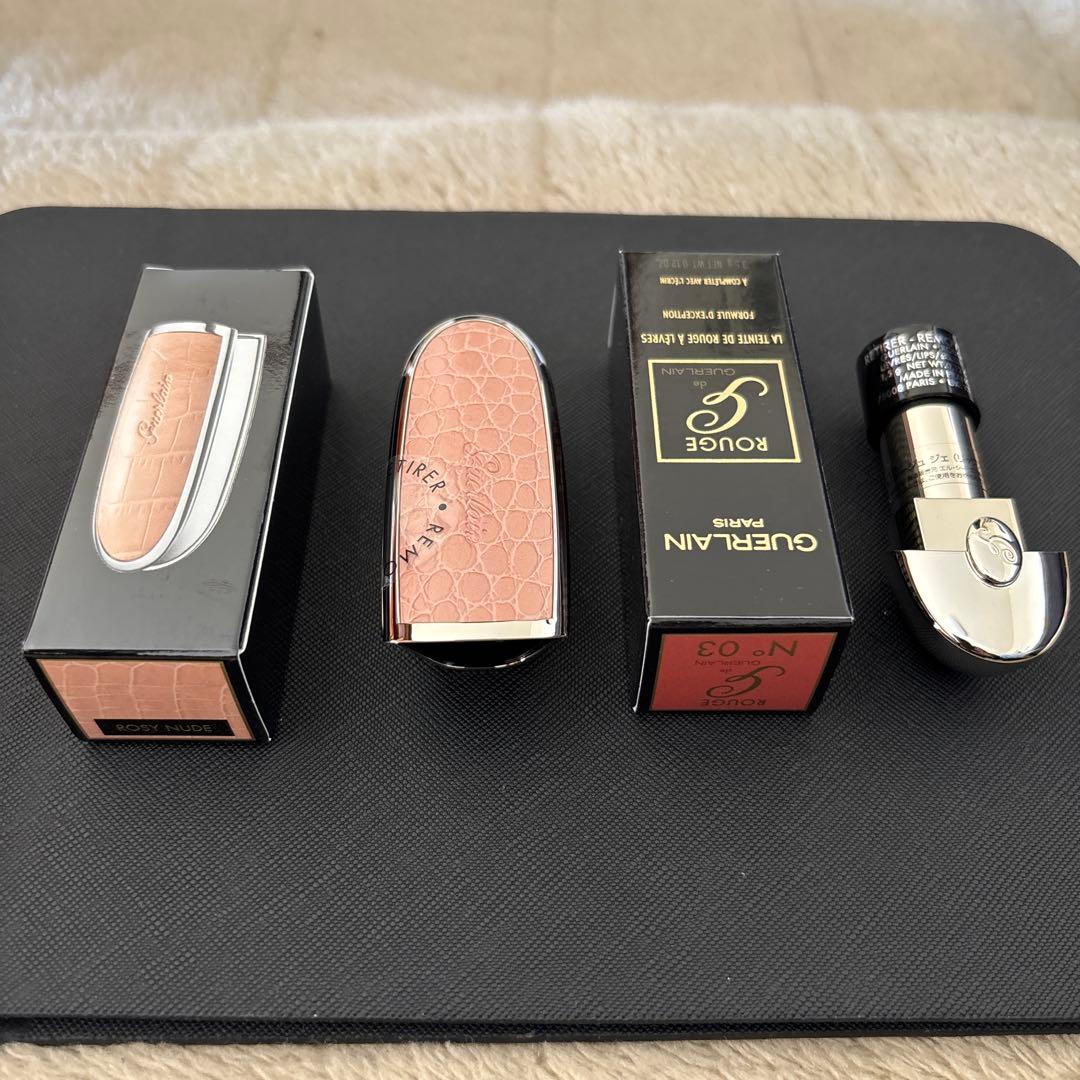 未使用 GUERLAIN Rouge N'03 口紅 ケース付き