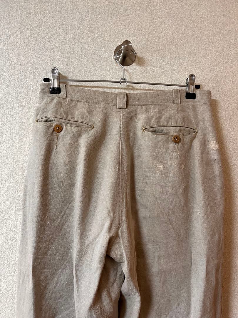 【40's】France Linen Slacks ヴィンテージ