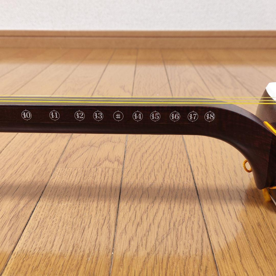 【美品】短棹 東さわり 三味線 藤本流 ハードケース付き 付属品完備