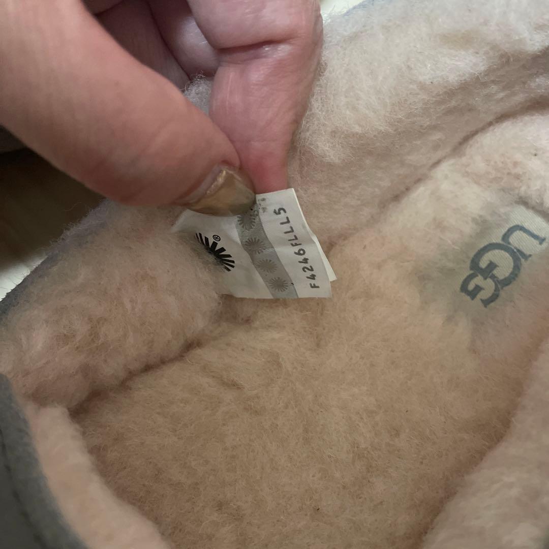 UGGモカシン24cmライトグレー