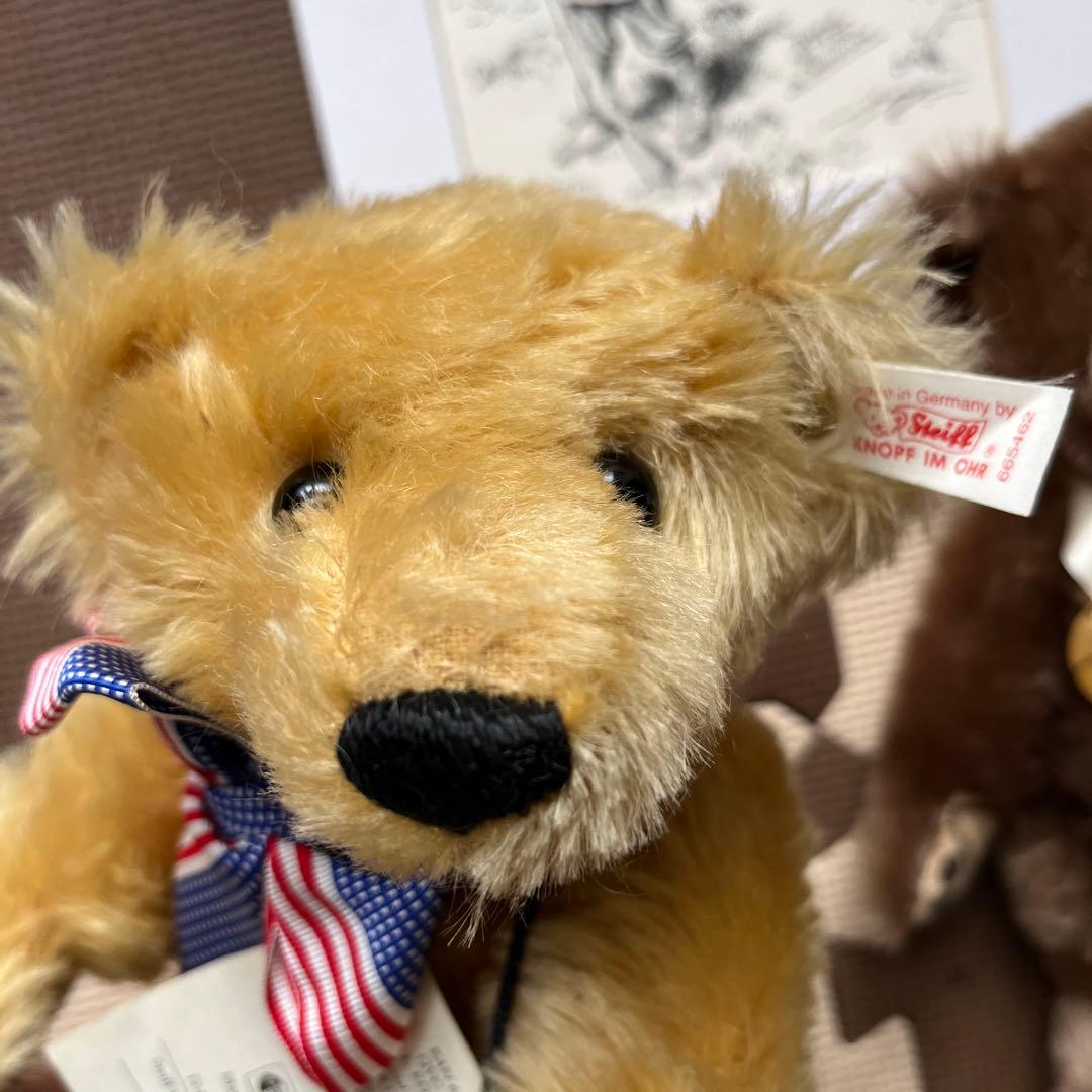 シュタイフ ルーズベルト大統領＆ベア　テディベア　色紙セット
