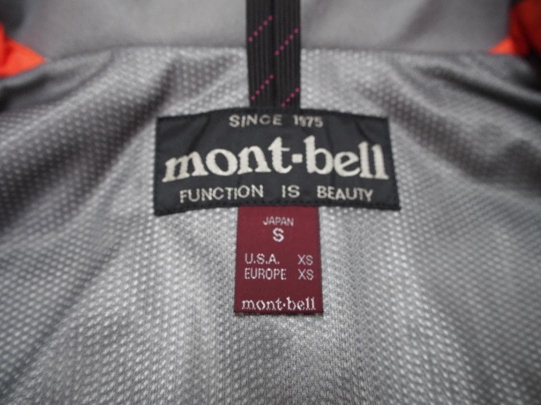 mont-bell ドロワットパーカー　レディースS オレンジ
