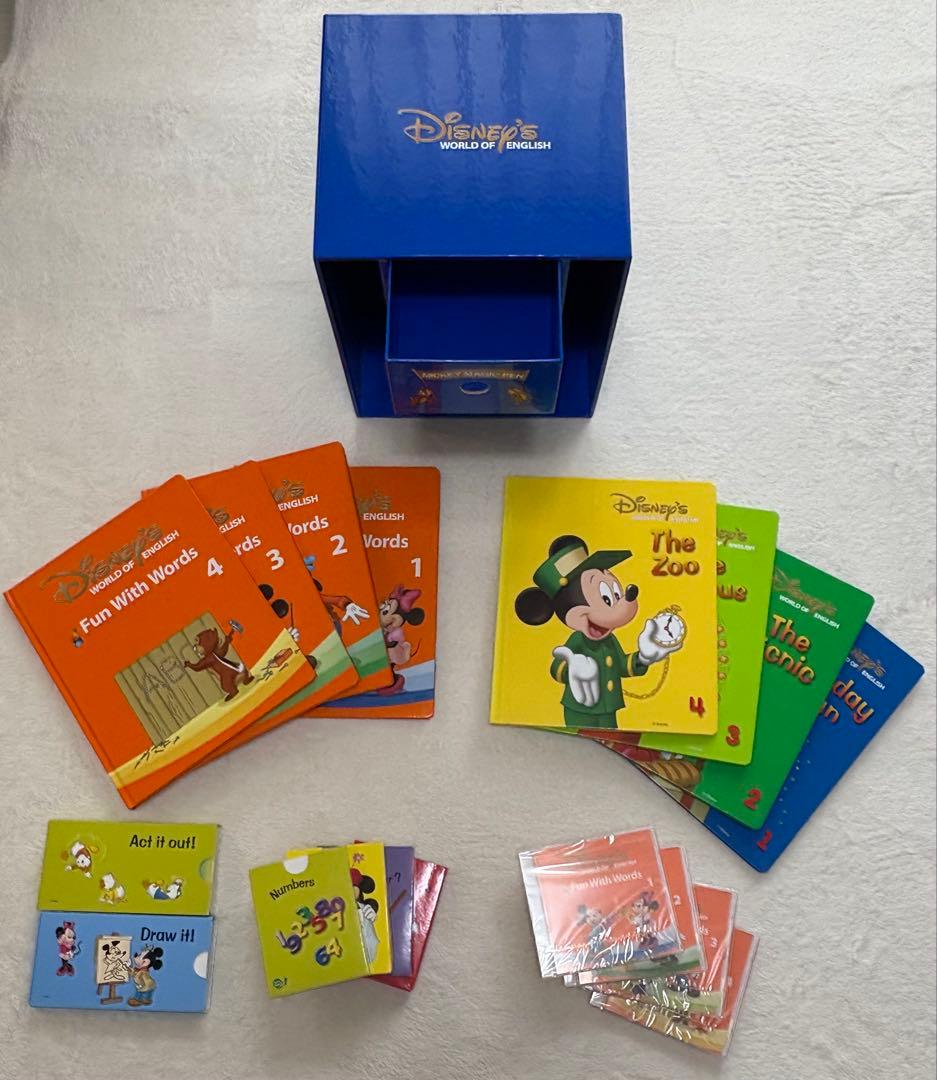 ディズニー World of English マジックペン DVDメイト他セット