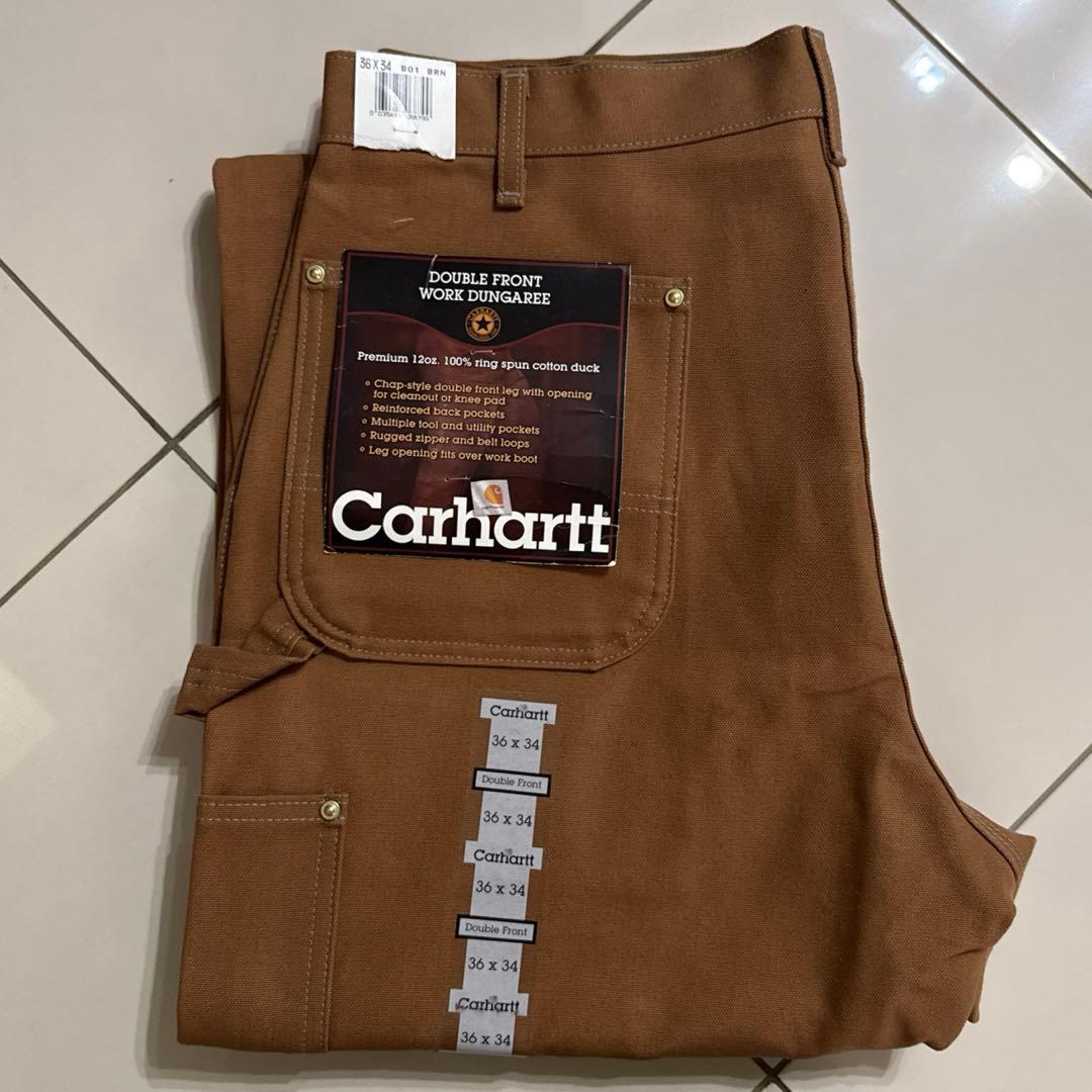 00's Carhartt ダブルニーペインターパンツ BRN w36 タグ付き