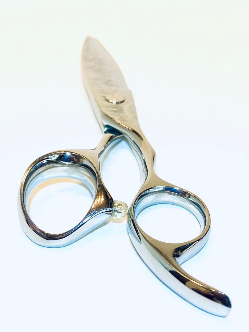 5.75インチ ダマスカス柄 スライドシザー Bベア 理容 美容 新品 鋏