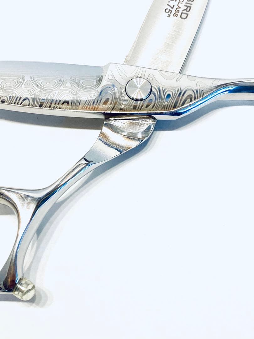 5.75インチ ダマスカス柄 スライドシザー Bベア 理容 美容 新品 鋏