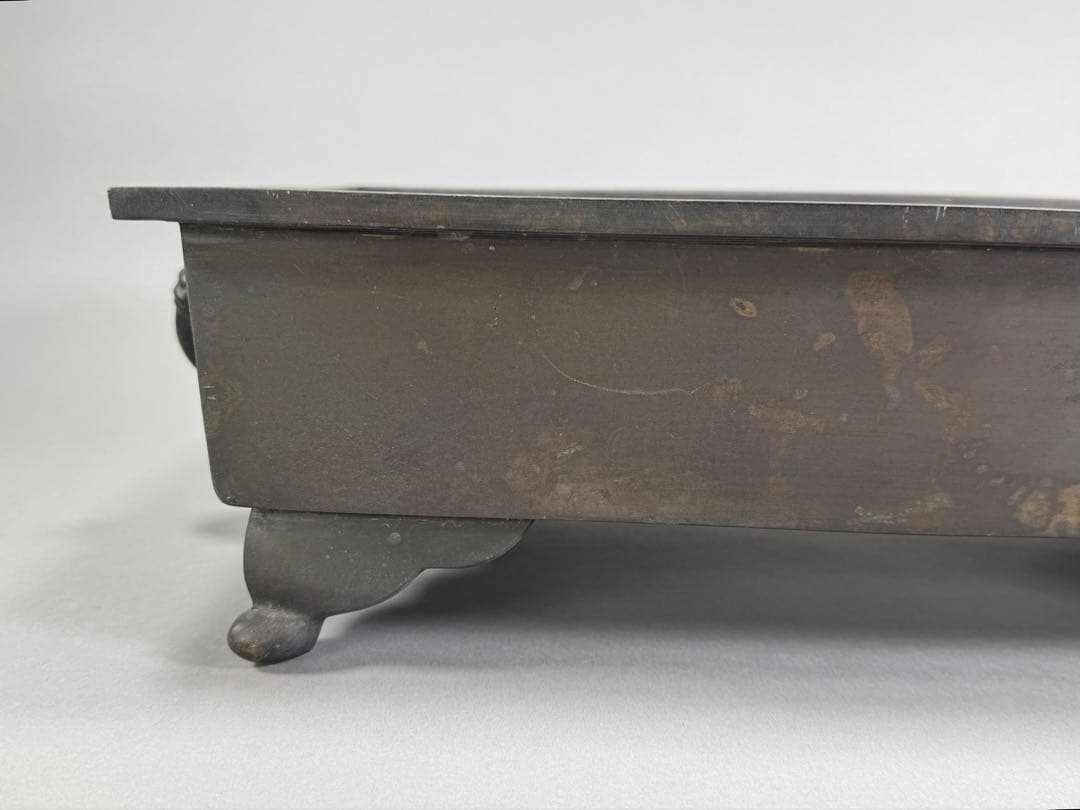 銅水盤　いけばな　池坊　古流　小原流　銅製華道具　重さ6.3kg 水漏れなし