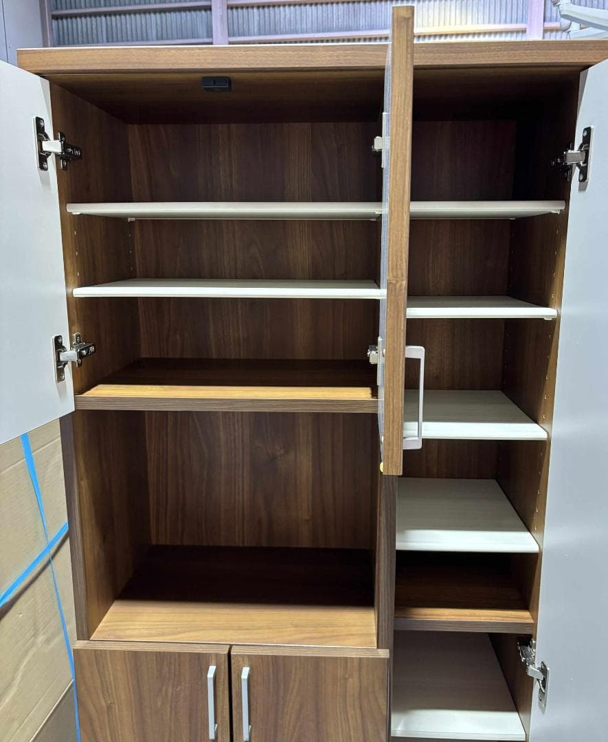 モダンシューズボックス・下駄箱・玄関収納・幅74cm Used/キレイ