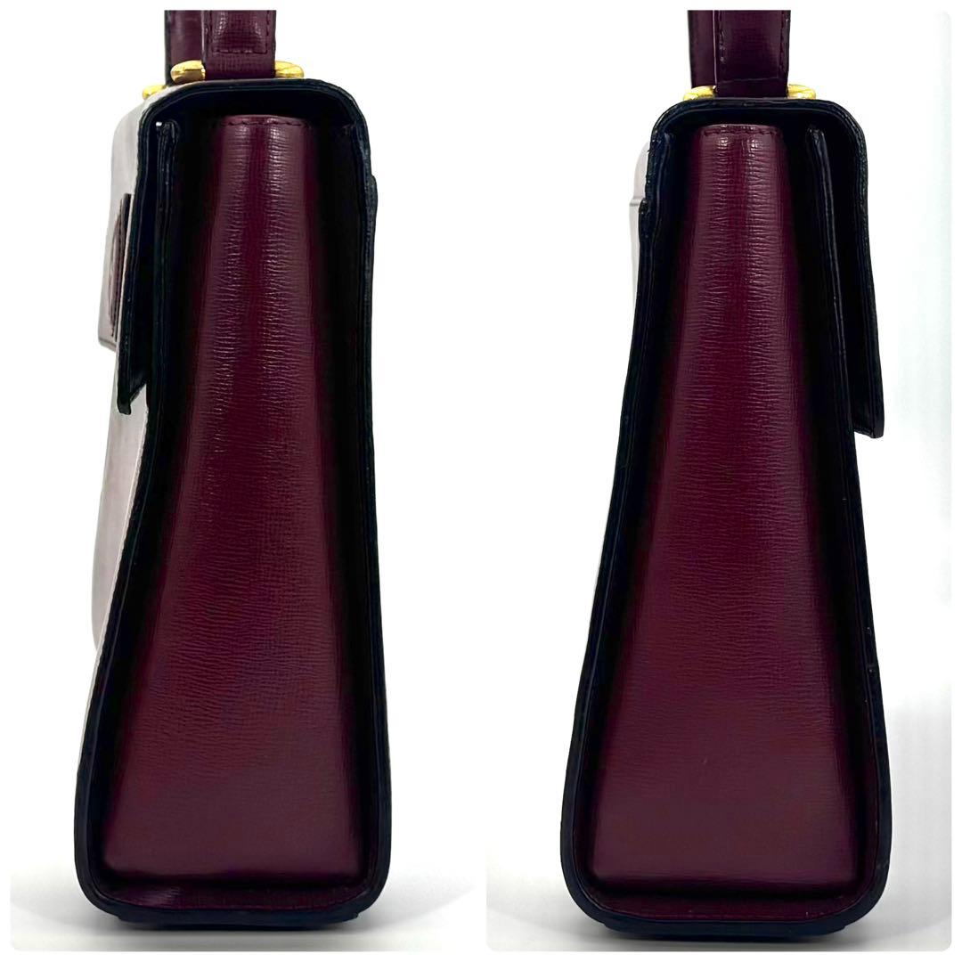 ✨極美品✨カルティエ ハンドバッグ ターンロック ロゴ マストライン ボルドー