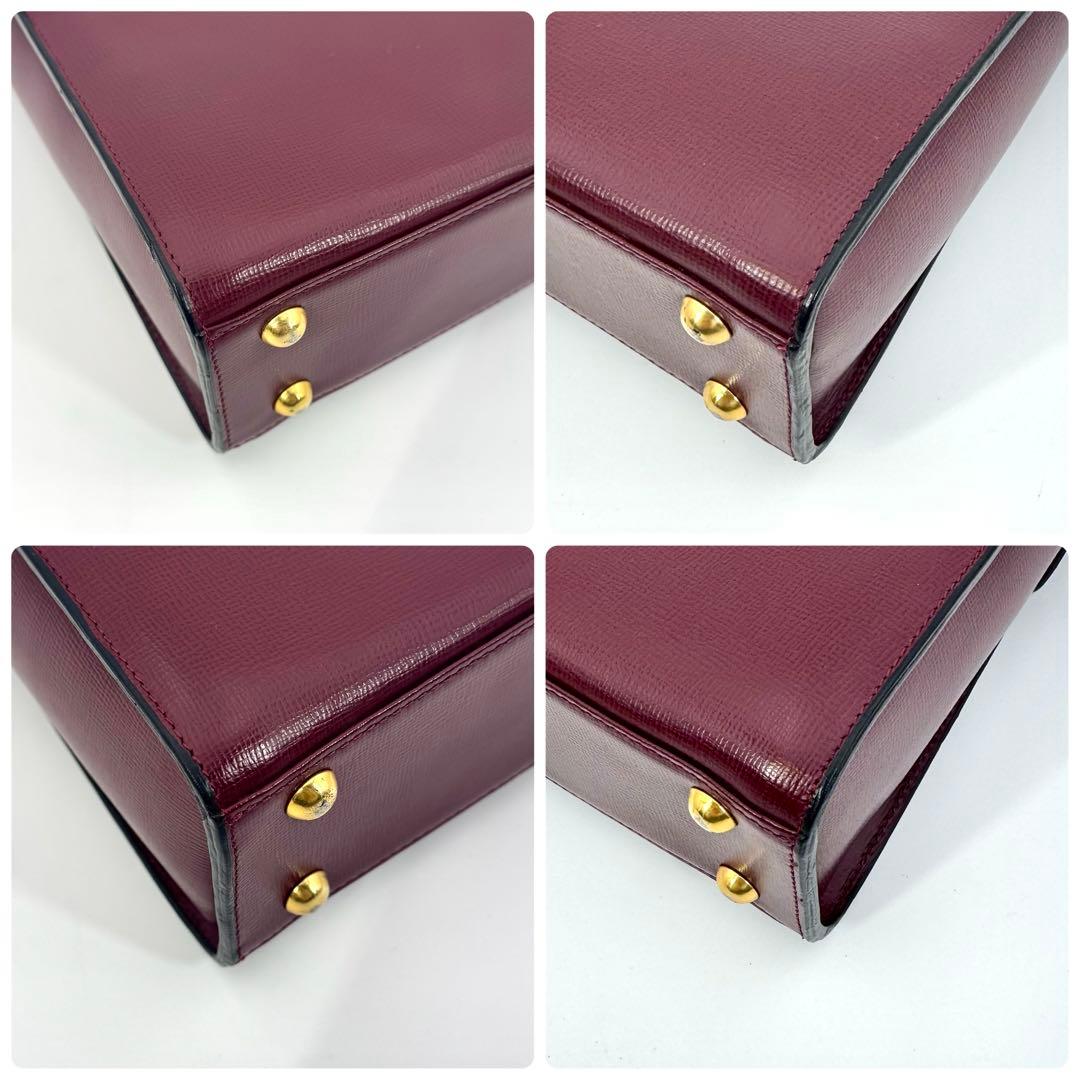 ✨極美品✨カルティエ ハンドバッグ ターンロック ロゴ マストライン ボルドー