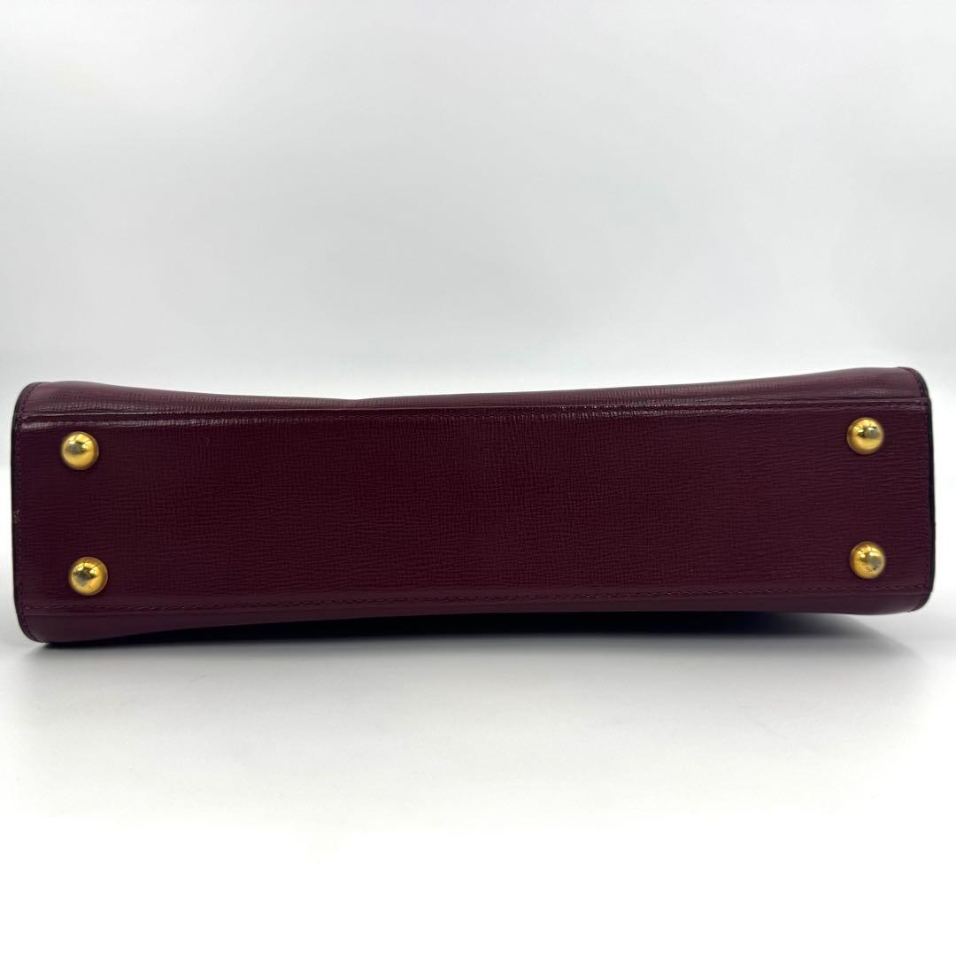 ✨極美品✨カルティエ ハンドバッグ ターンロック ロゴ マストライン ボルドー