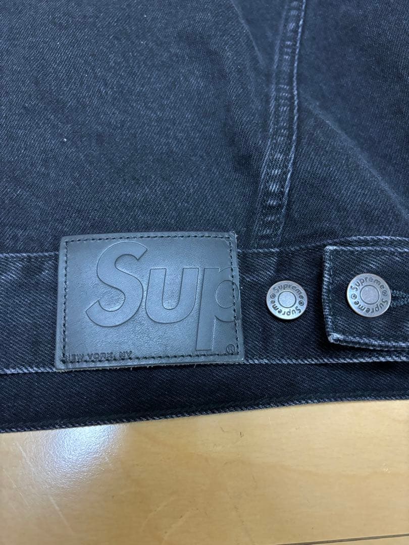 Supreme Shibori Denim TruckerJacket 黒