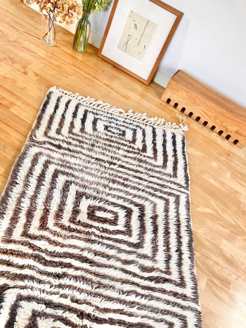 新品【モロッコベニワレンラグ】アフリカン