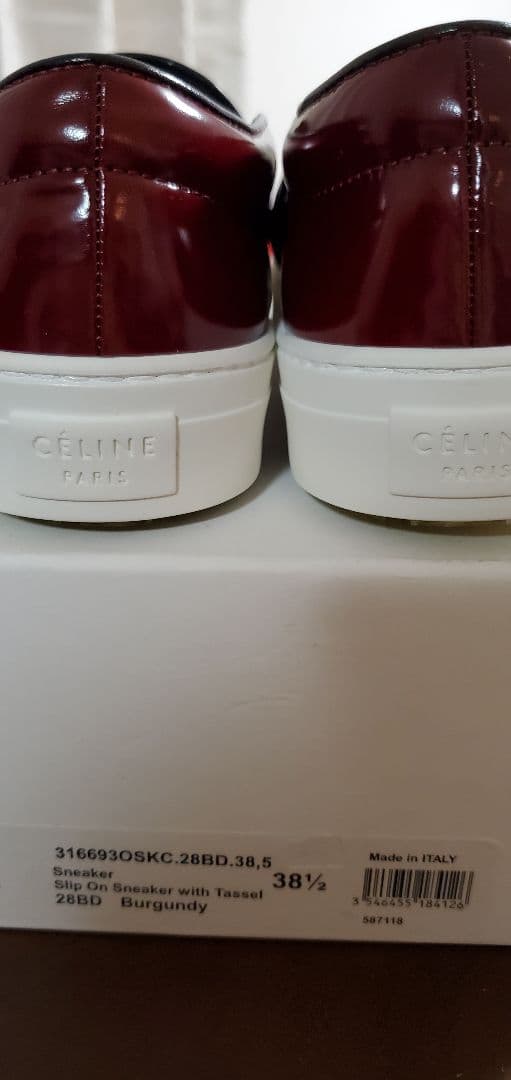 CELINE　スケータータッセルスリッポン　38.5