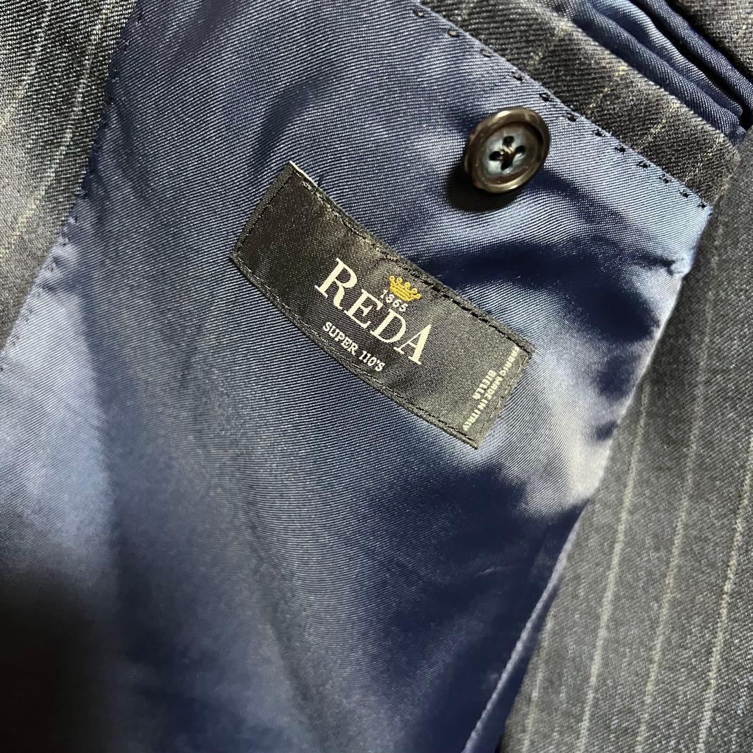 美品 REDA 3ピース オーダースーツ ネイビー XL相当