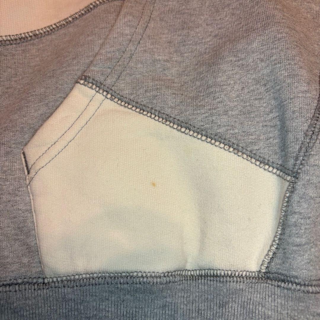 【美品】Supreme シュプリーム パッチワークパーカー Sサイズ 白 グレー