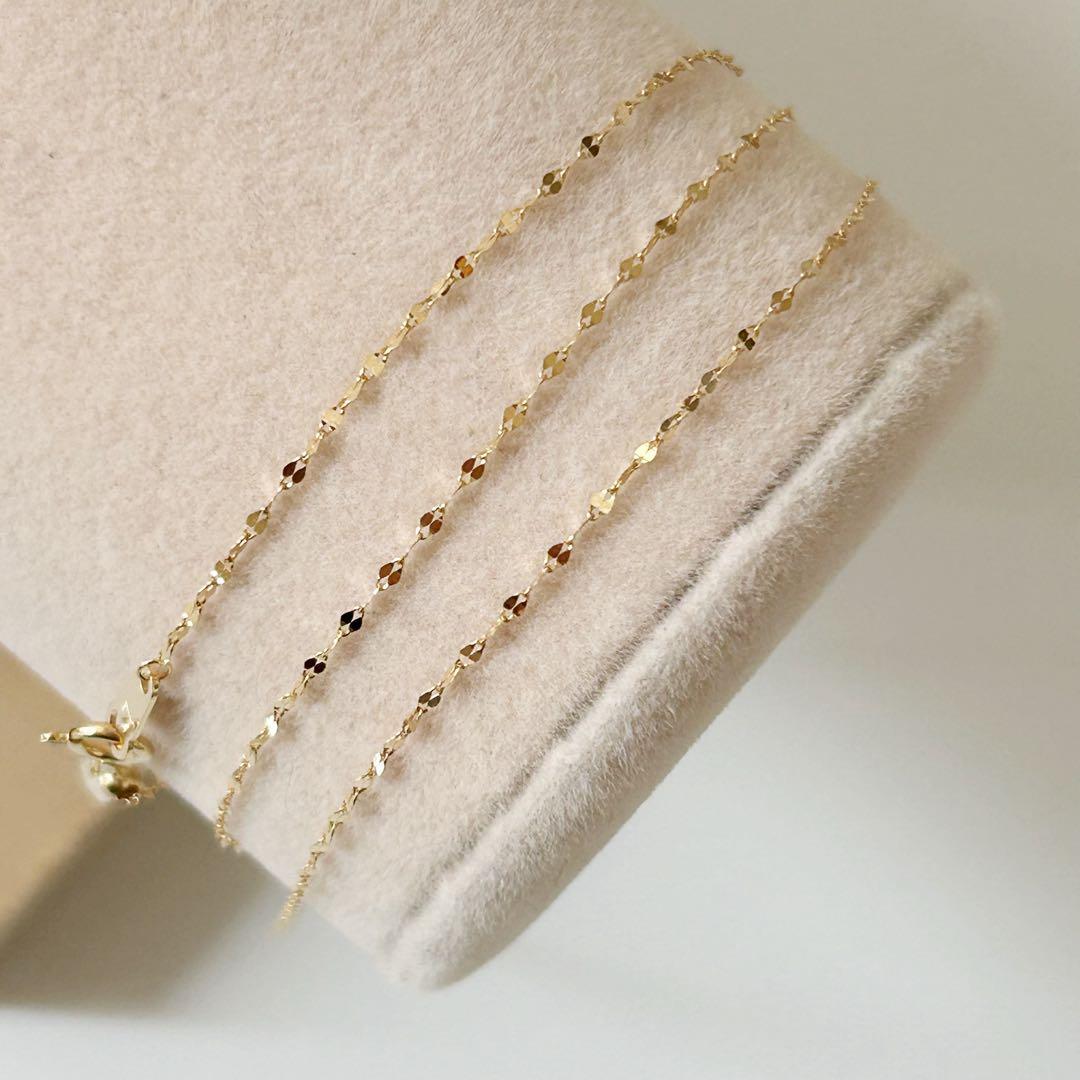 新品 高品質 日本製 K18 ネックレス 60cm アジャスター