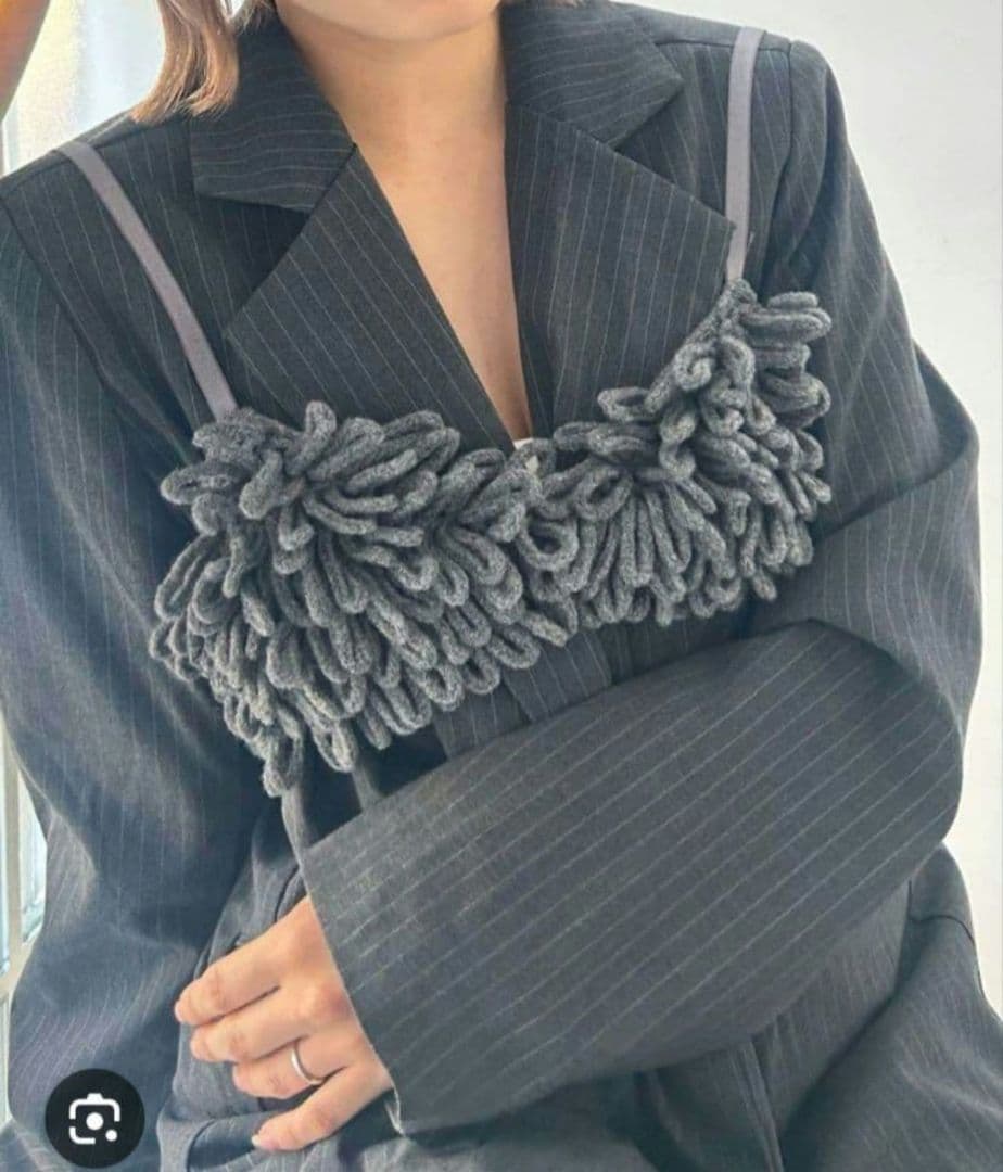 フミエタナカ fumie tanaka ニットブラ