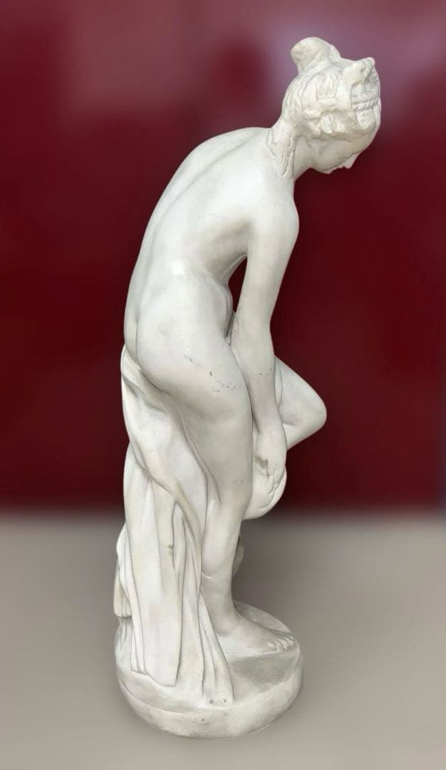 専用　大理石　女性裸婦像　高さ65.5㎝/17.4㌔　東Y7-1020☆1F