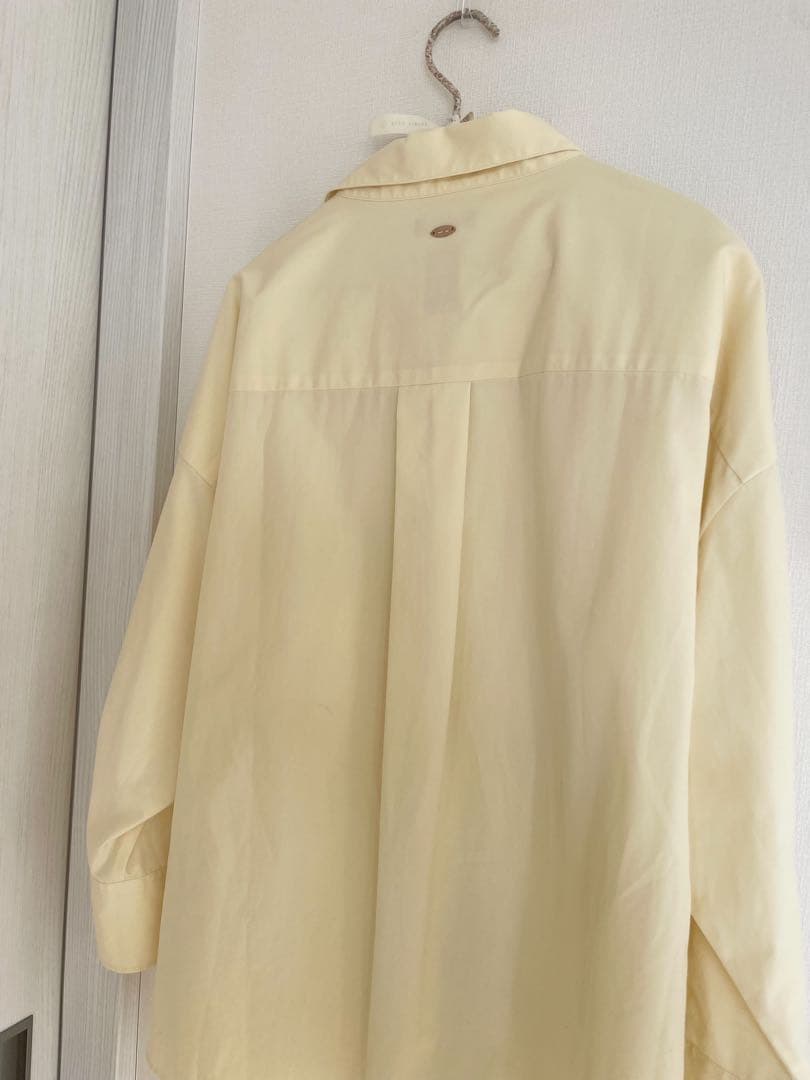 anuans アニュアンス スタンダードシャツ イエロー