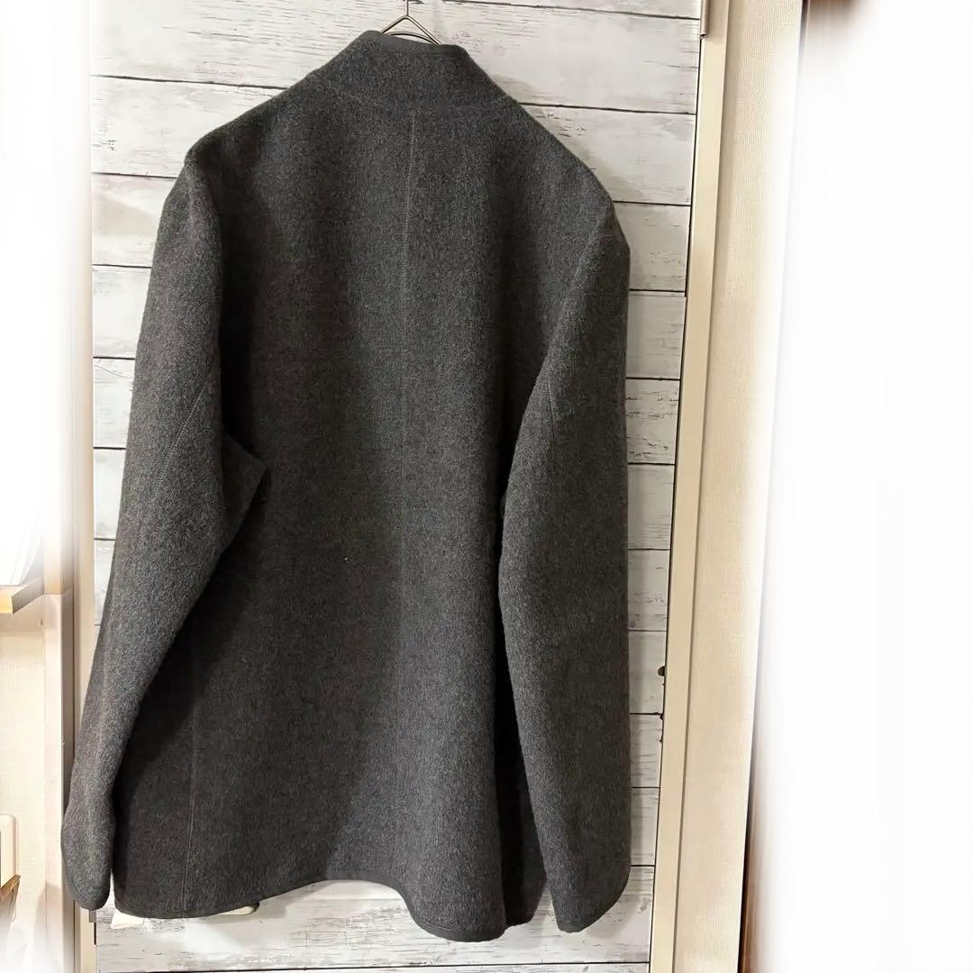 Papas+パパスプラス ステンカラージャケット毛 カシミヤ アンゴラ古着屋購入