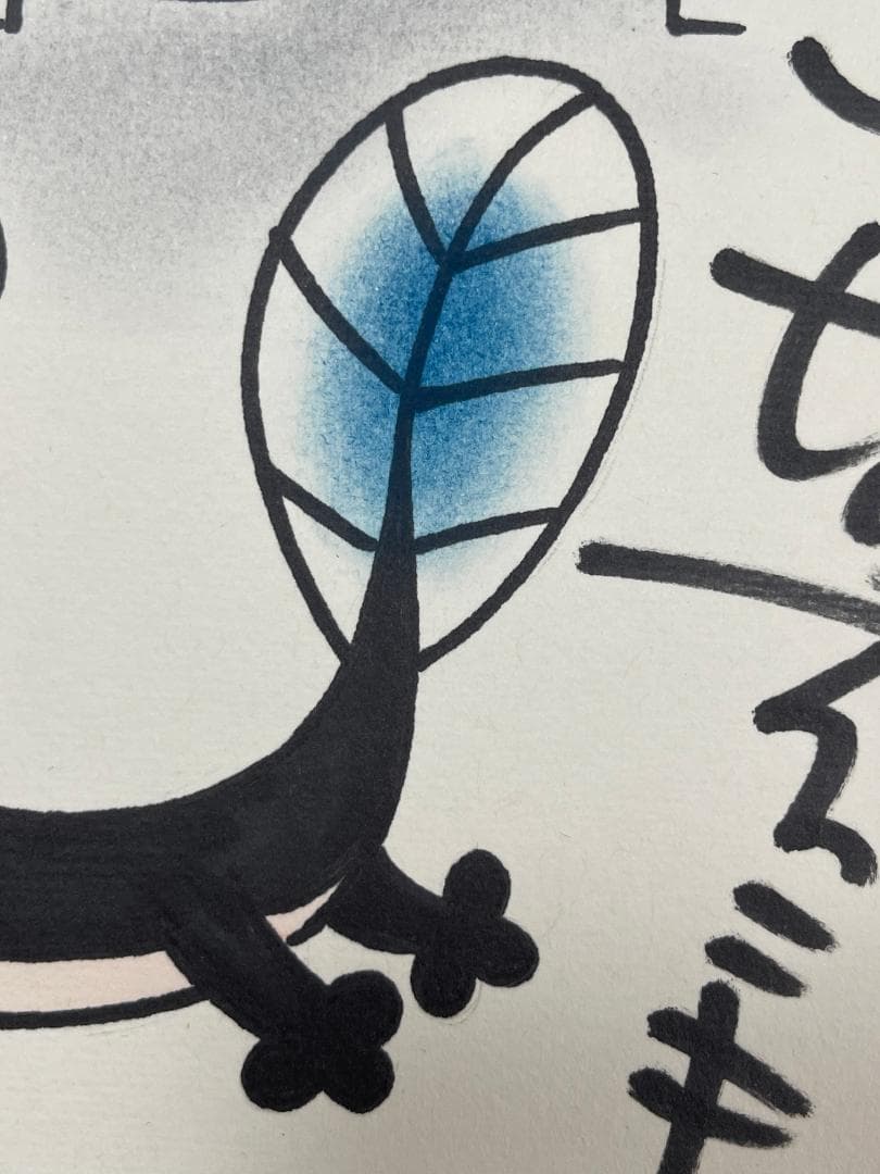 赤塚不二夫　天才バカボン【ウナギイヌ】直筆サイン色紙