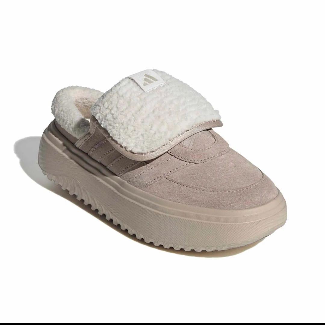 25.5cm 韓国限定adidas Grand Court Mule ベージュ