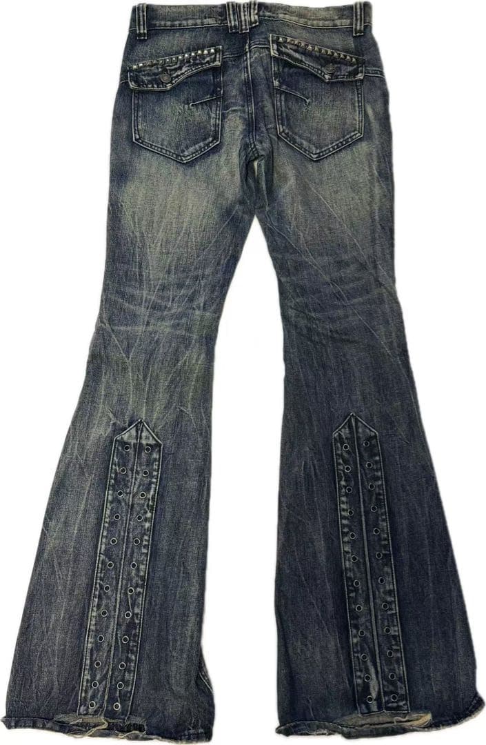 パンツ Jaded London Distressed Flare Jeans