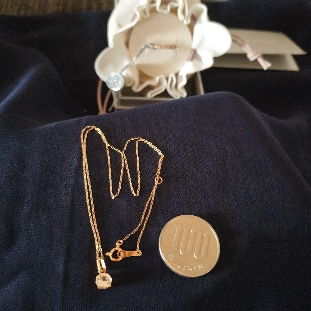 AB SHOP様☆[K18]YG ホワイトトパーズネックレス