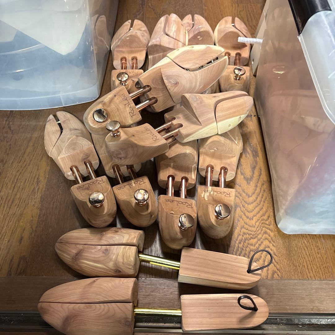 木製シューツリー　シューキーパー　25〜29cm相当　M〜Lサイズ6足分used