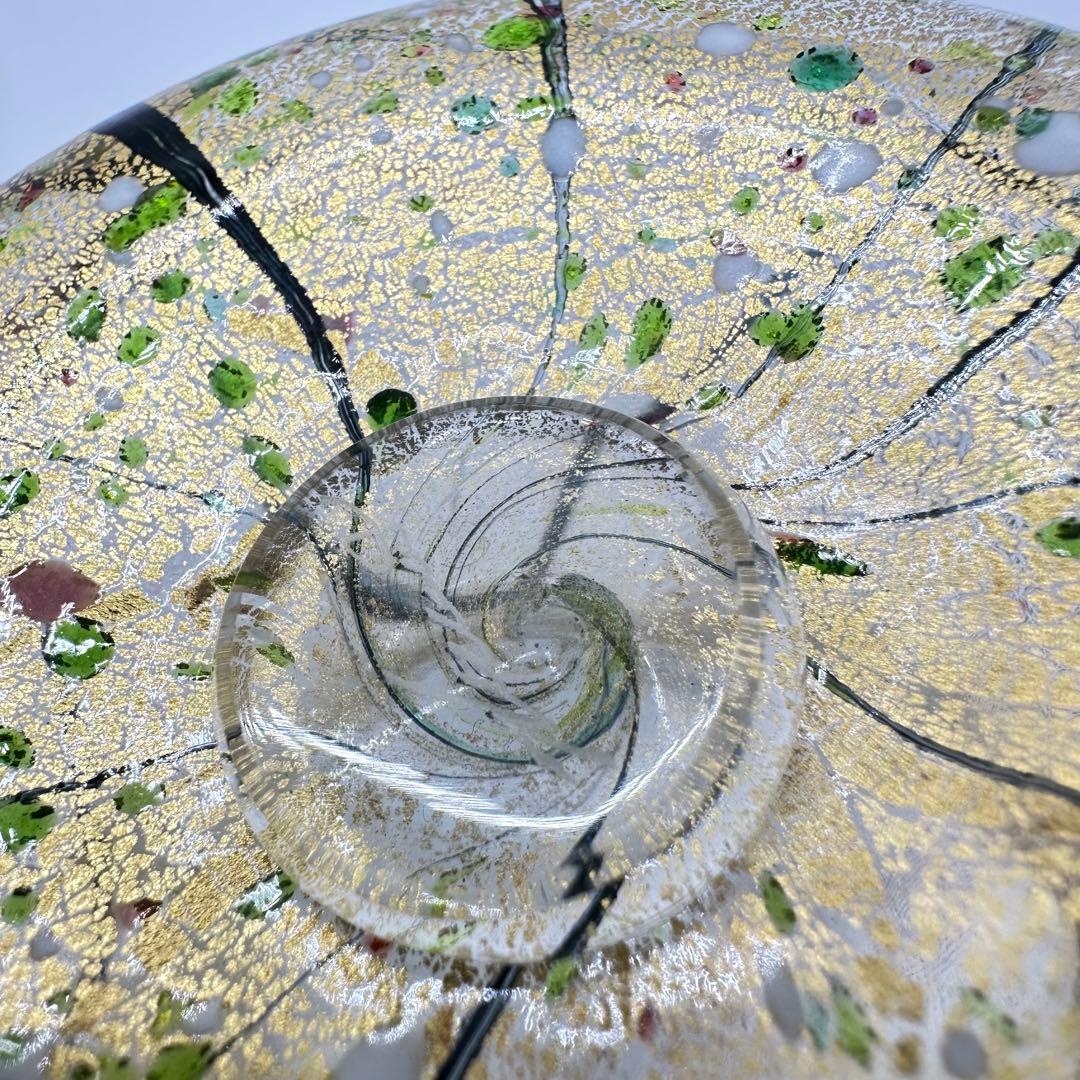 現代の名工/人間国宝 ガラス工芸家 黒木国昭作 コップ　ポット　金彩