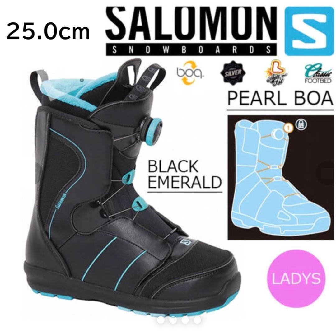 041サロモンSALOMON pearl boa25.0cmスノーボードブーツ