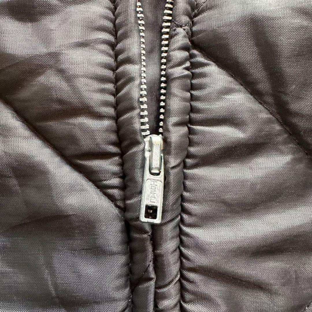 80s BIG SMITM Quilting Vest BLACK usa製