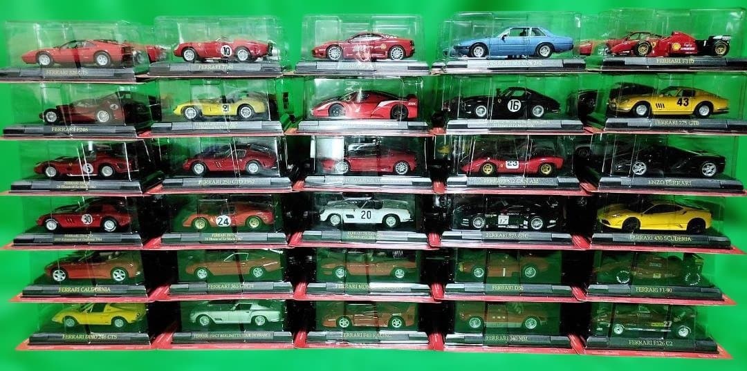 フェラーリコレクション1/43スケールのダイキャスト製ミニカー