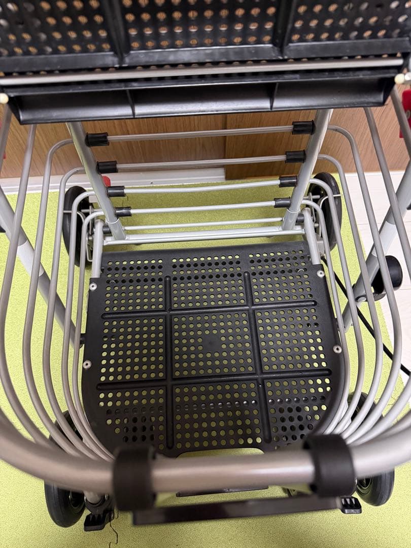 [美品]島製作所 SHIMA ハーモニー AL 防水バッグ付き　シルバーカー