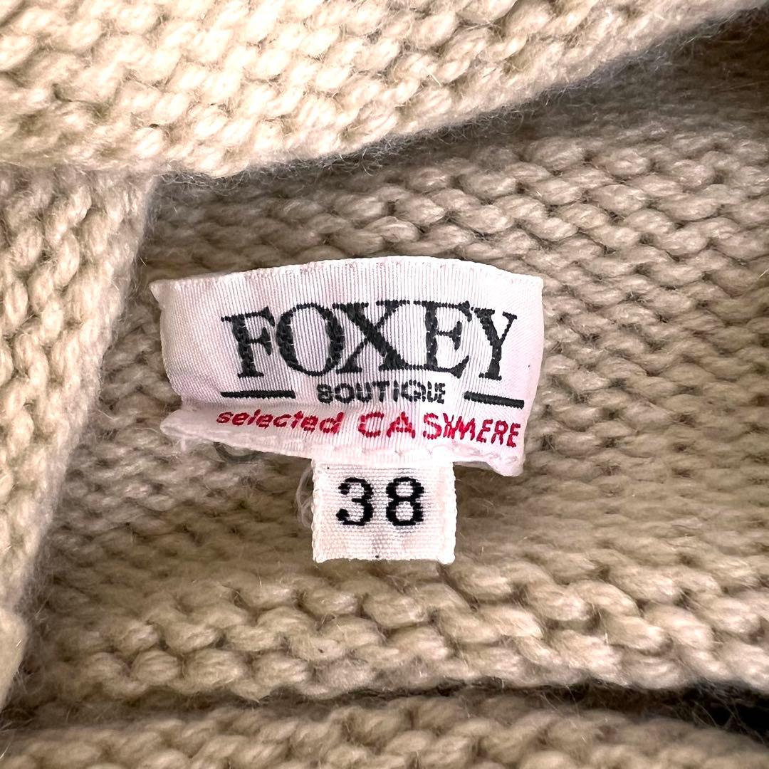 『美品』FOXEY フォクシー カシミヤ100% ノースリーブ　ワンピース 38