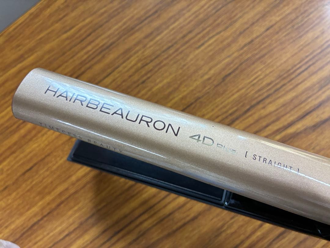 ヘアビューロン4D ストレートヘアアイロン ゴールド/ブラック