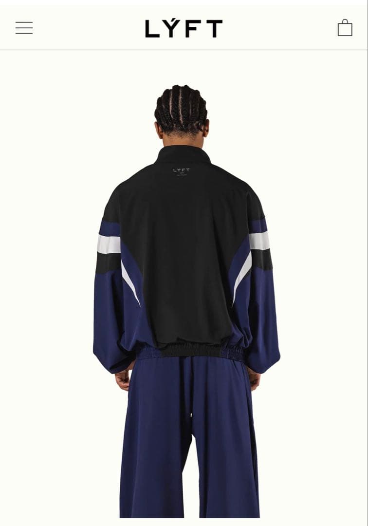 LYFT 2LINE OVERSIZE TRACK JACKET V2 ネイビー