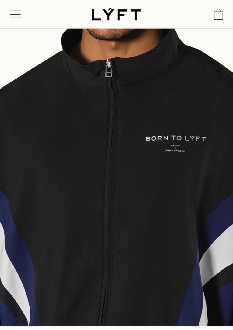 LYFT 2LINE OVERSIZE TRACK JACKET V2 ネイビー