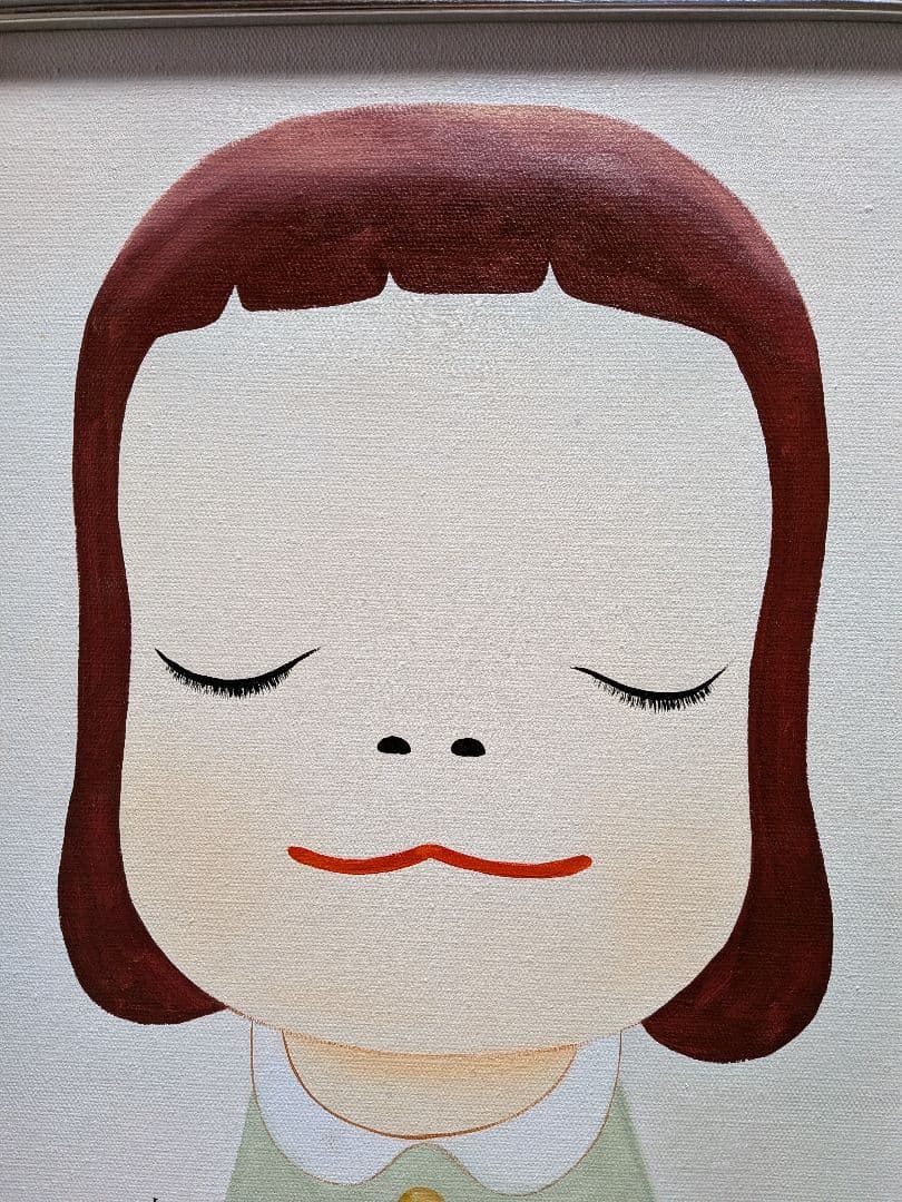 【油彩画】(奈良美智)［手描き作品]「1点物」