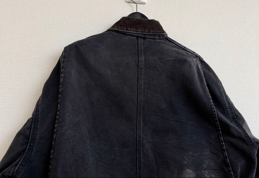 超スペシャル 80s 星タグ アメリカ製 カーハート チョアコート 46 黒